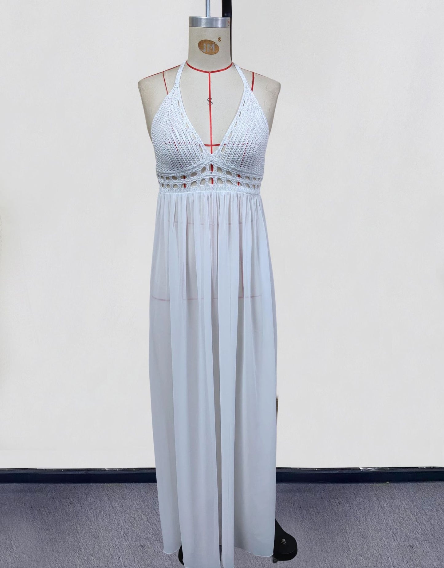 Amalfi Crochet Maxi Swim Cover-Up