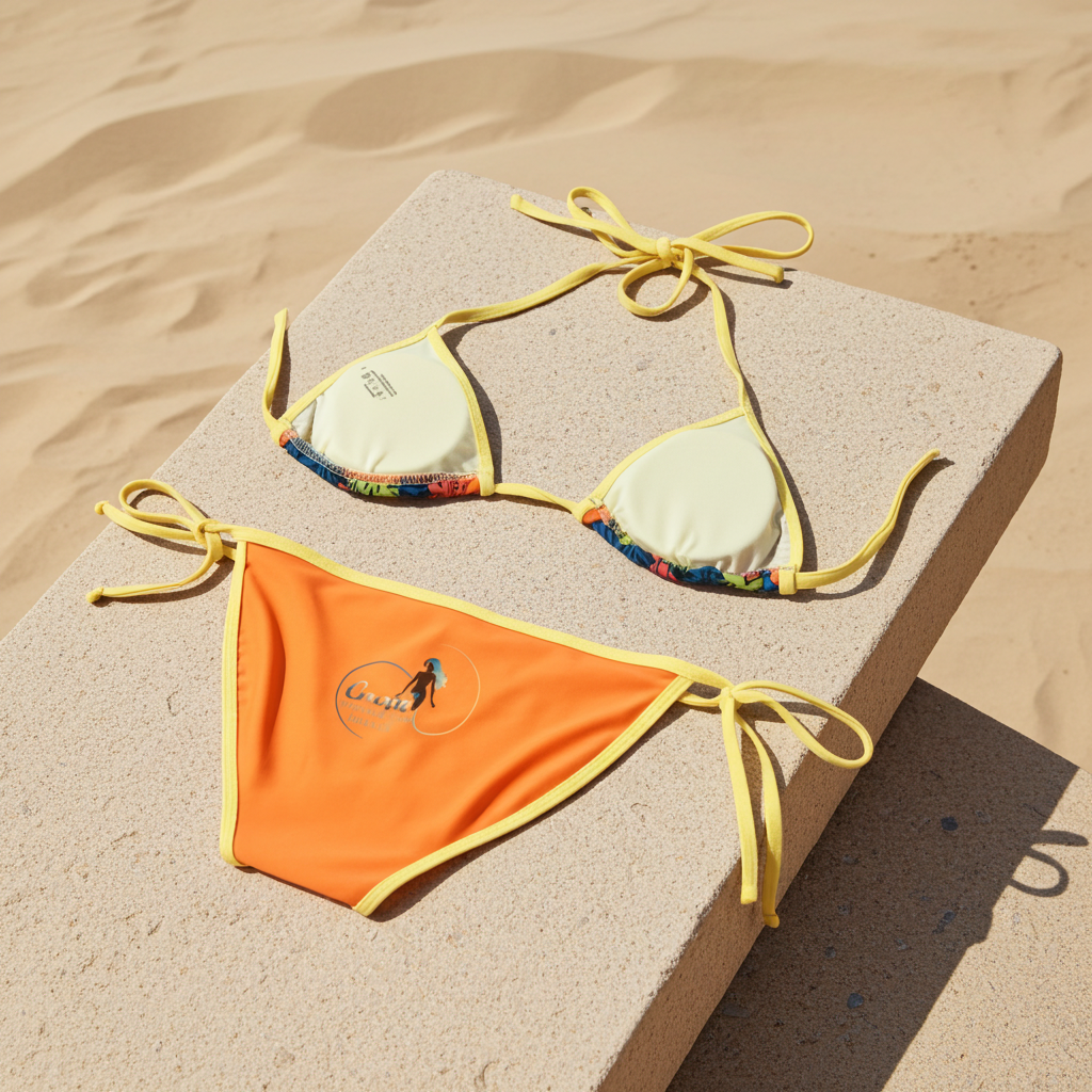 Tropical Leaf Tie-Side Bikini - 7 colors