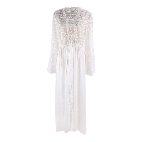Santorini Lace Maxi Swim Cover-Up