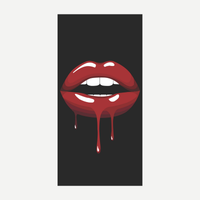 Lip Drip Beach Towel