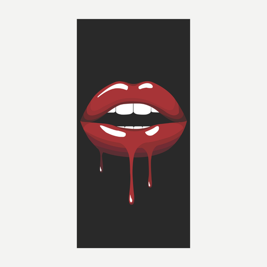 Lip Drip Beach Towel