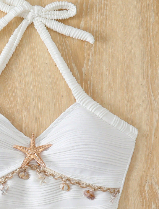 Seaside Star Halter One-Piece Swimsuit