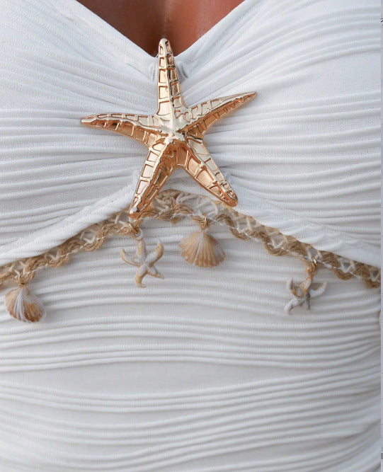 Seaside Star Halter One-Piece Swimsuit