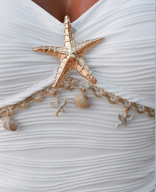 Seaside Star Halter One-Piece Swimsuit