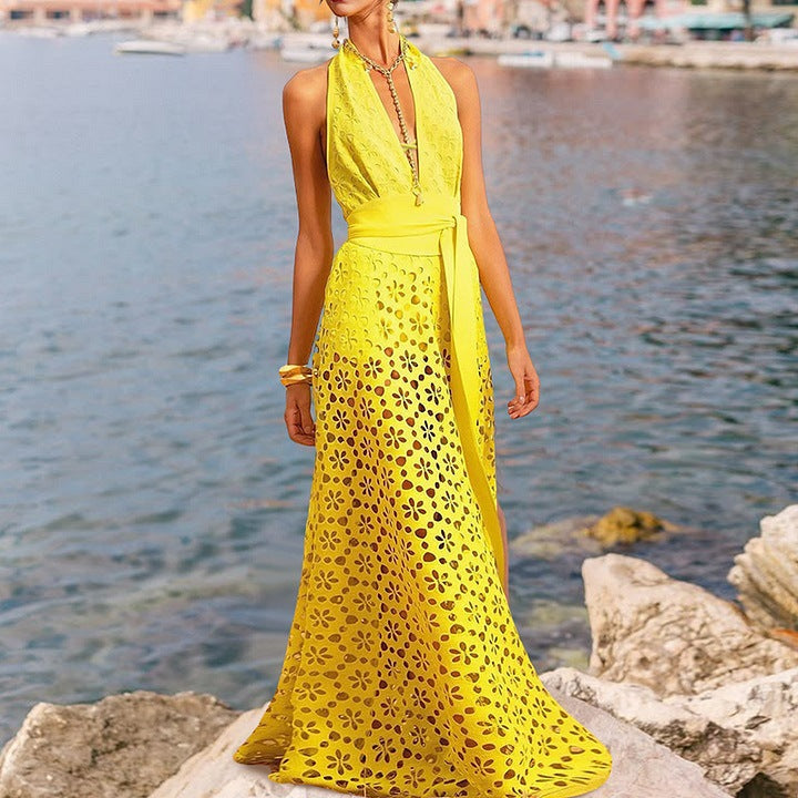 Riviera Romance Swimsuit & Maxi Skirt Set