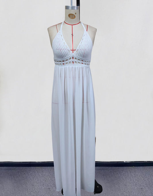 Amalfi Crochet Maxi Swim Cover-Up