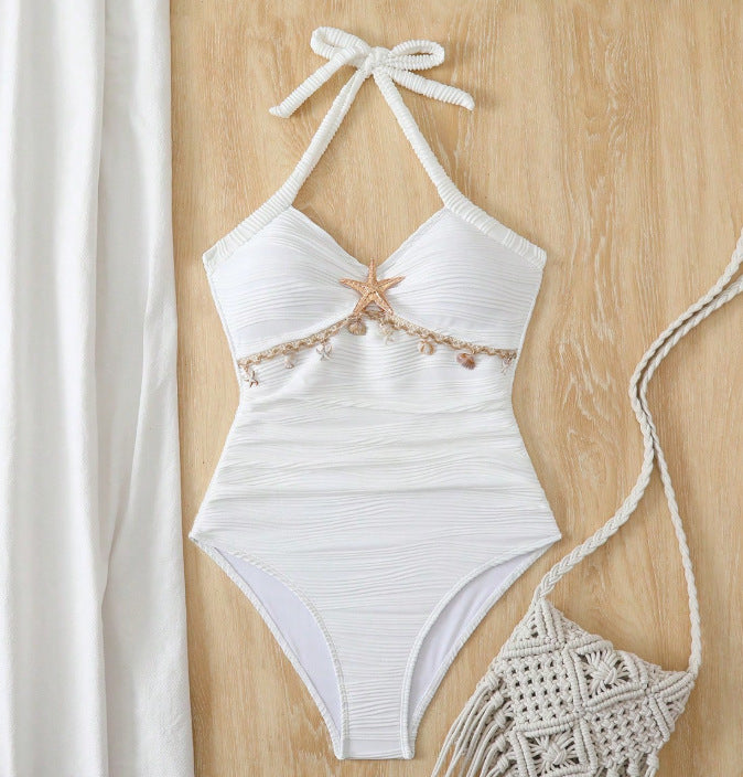 Seaside Star Halter One-Piece Swimsuit