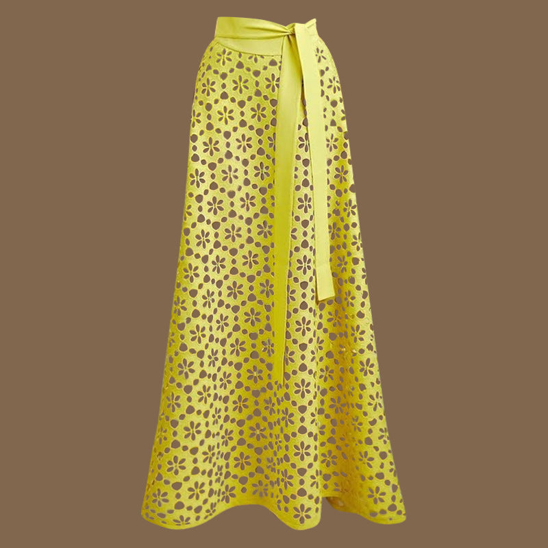 Riviera Romance Swimsuit & Maxi Skirt Set