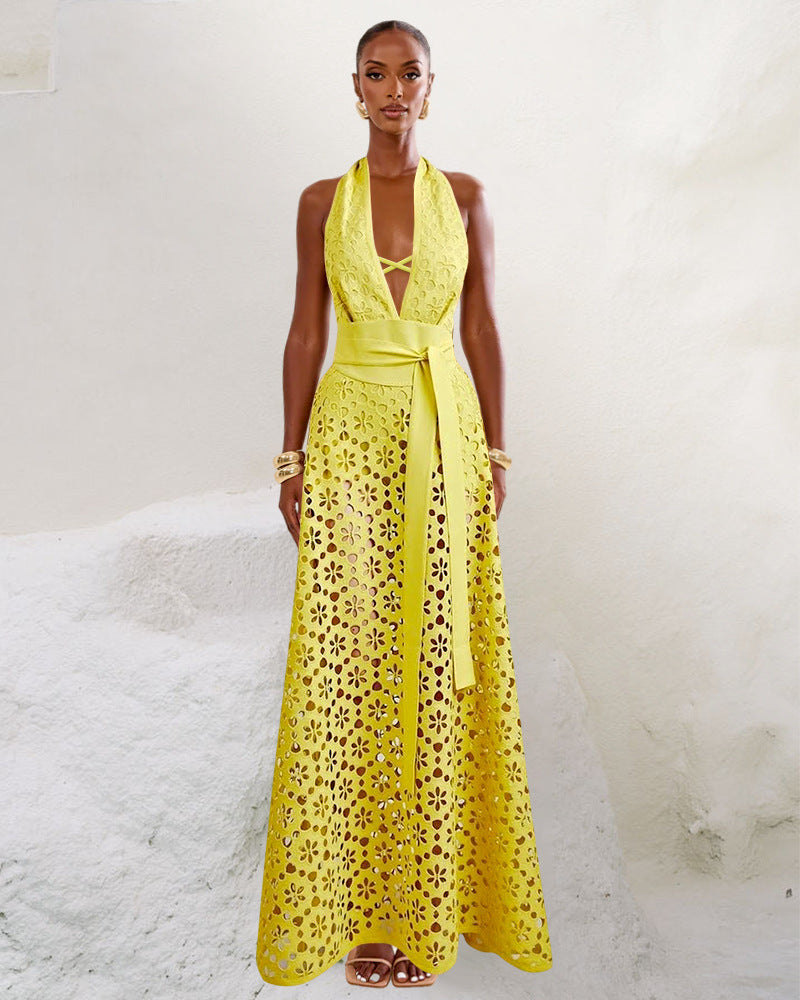 Riviera Romance Swimsuit & Maxi Skirt Set