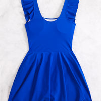Coastal Charm Plus Size Ruffle Swim Dress