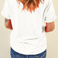 White Coquette Crabby Vacation Graphic Tee